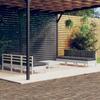 Vidaxl 7-Cz. Garden Lounge Set, Anthracite Cushions, Pine