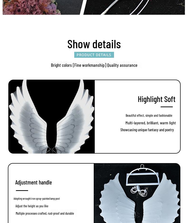 Luminous Iron Butterfly Wings for Wedding Decor - Guiding Light Props