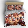 Cartoon Dog Print Home Decor Soft Skin-Friendly Bedding Set Includes 1 Duvet Cover And 2 Pillowcase Gift