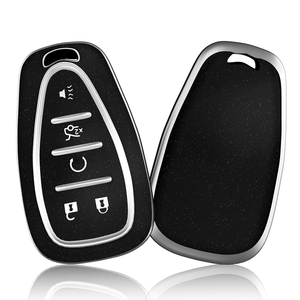 New Shimmer Car Key Case Cover for Chevy Chevrolet 2017 2019 2020 2021 Chevy Malibu Camaro Trax Traverse So Key Shell Protect