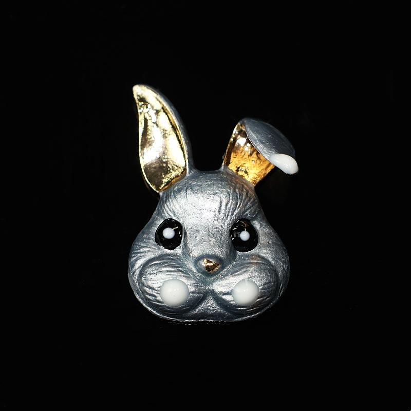 10Pcs Cute Dripping Rabbit Fox Without C Buckle DIY Hair Accessories Shoes and Clothing Alloy Accessories