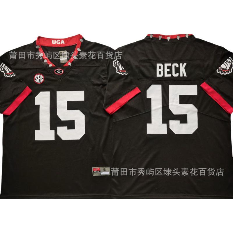 NCAA College Football Jersey Bulldogs Georgia Bulldogs Embroidery Spot Custom