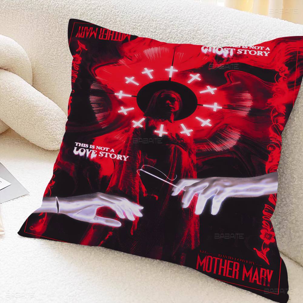 Movie Mother Mary Cushion Cover Car Throw Pillow Case For Sofa Car Christmas Gift 40X40Cm 45X45Cm