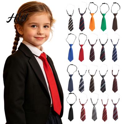 Formelles Kostüm Krawatte für Kinder, Vorgebundene Krawatte für Jungen Mädchen, Verstellbar mit Elastischem Band, für Kinderhemden, Schuluniformen, Hochzeiten und Cosplay,