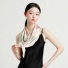 [100% Mulberry Silk] Fashionable, lightweight, soft and elegant large square scarf shawl women's versatile silk scarf