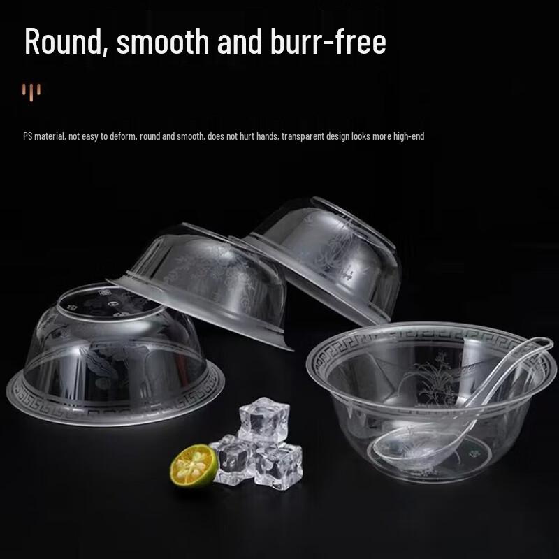 Food Grade Disposable Crystal Clear Bowls