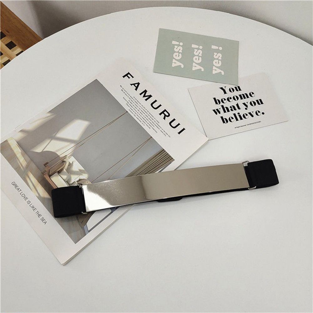 Adjustable Waistband Elastic Cummerbunds Metal Elastic Belt Waist Corset Belts Women Waist Belt