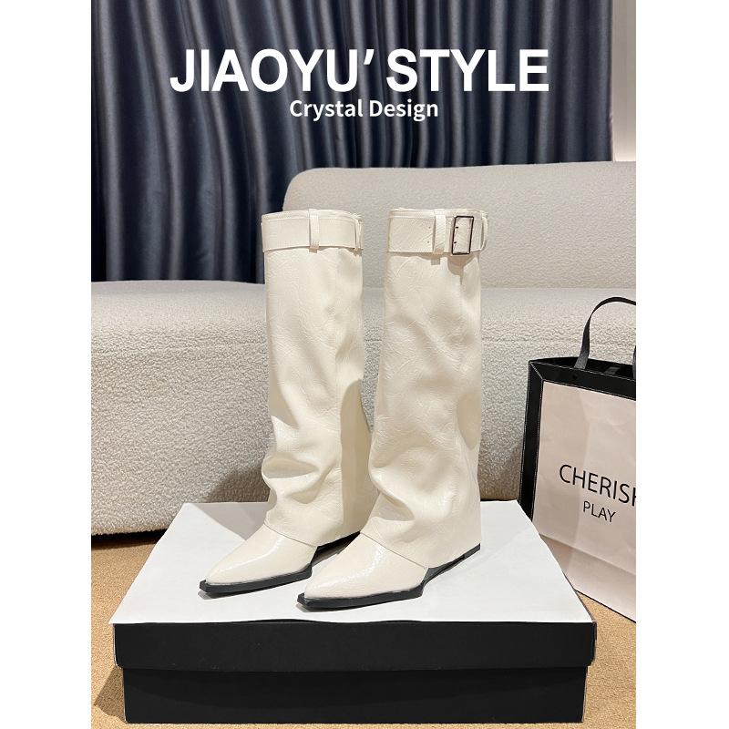 Genuine leather~ 5cm thick bottom heightening flip-flops women's outer wear 2025 summer new fashion casual one-pedal cool slippers