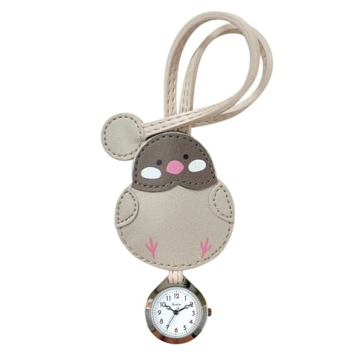 Follow hoock Bird Hang Watch E04623A-6 GY Women's Gray Pocket Watch