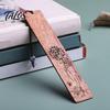 Origineller Lesezeichen Holz Lesezeichen, Handgefertigter Hohlholz Seitenmarkierer mit Perle, Chinesischer Buchstil Dekoratives Lesezubehör, Geschenk für Liebhaber,