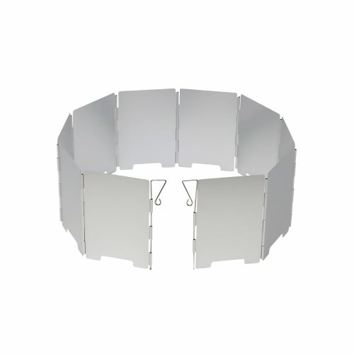 SUNDRY Windscreen, Small, Compact Size, Fits in a Messtin, Windbreak, Aluminum, Lightweight, Foldable, 10 Panels