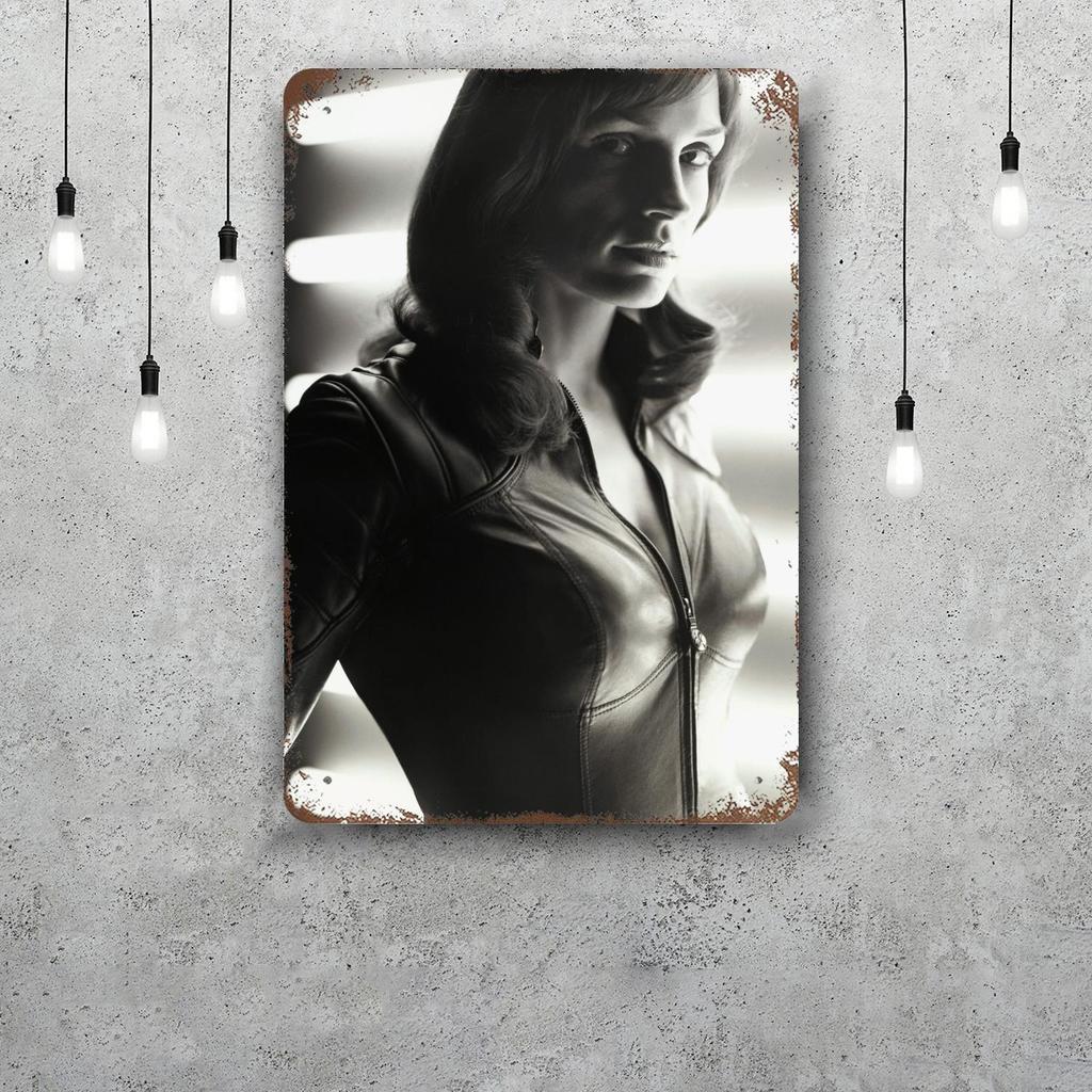 Famke Janssen Retro Vintage Tin Sign Poster Decorative Plaque Metal Plate Wall Decor