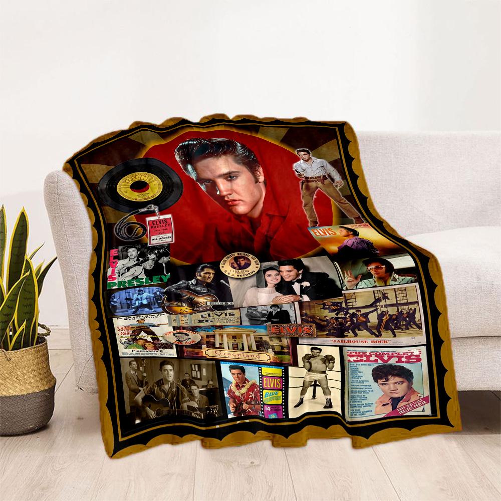 Elvis Presley: Music Legend Blanket Soft Warm Cozy Great for Couch Seaside Office Four Seasons Universal Modern Style Gifts For Family Or Friends