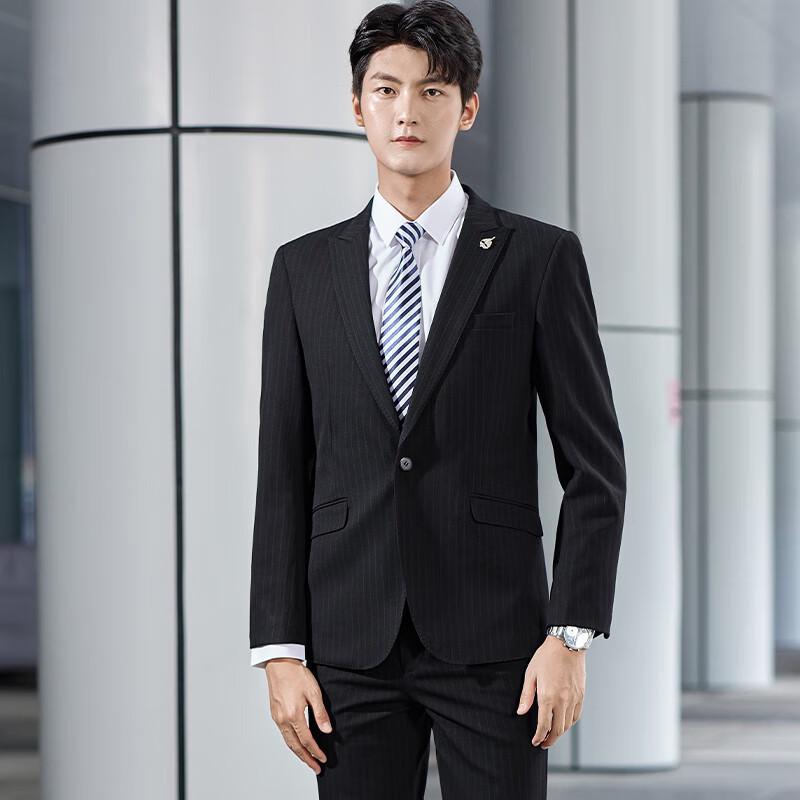 Kaseye Unisex Slim Fit Striped Business Suit Set