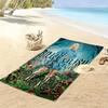 Billie Eilish Custom Name Print Beach Towel, Large Soft Quick Dry Towel for Beach Camping Swimming