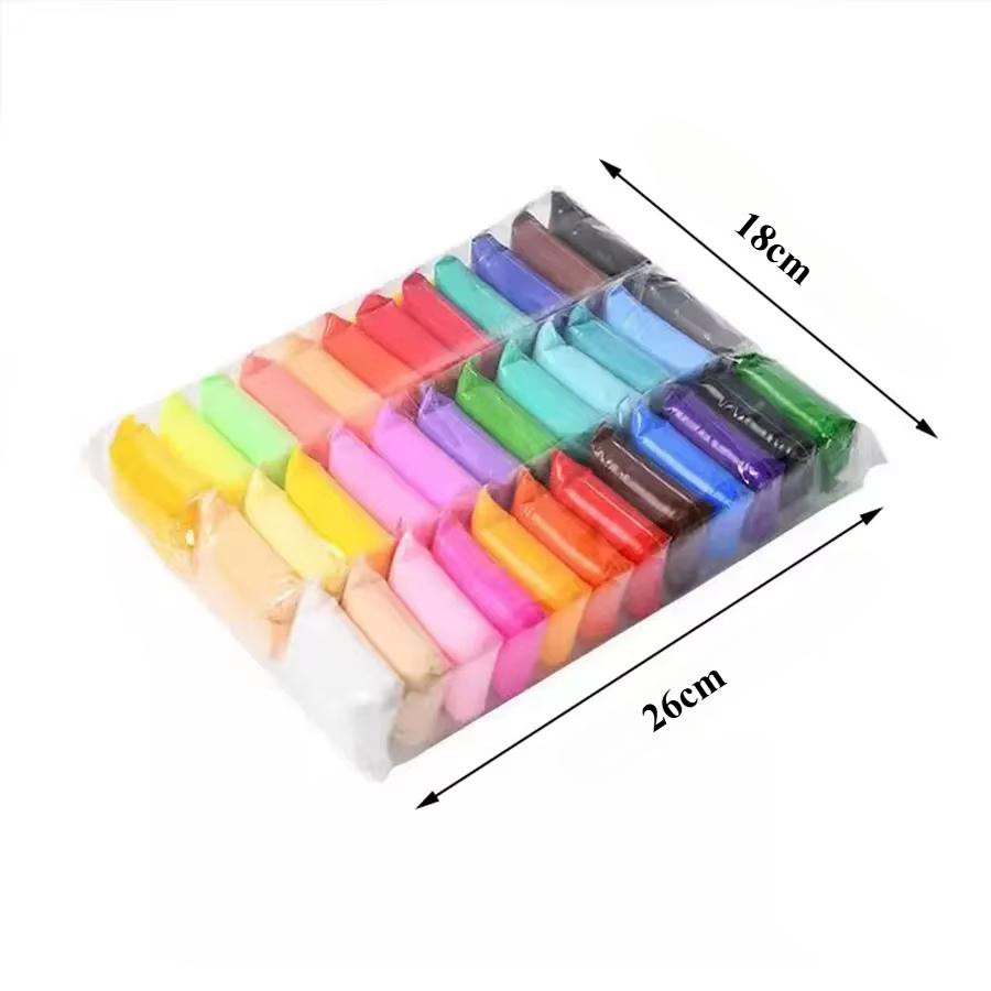 36 Color Clay Air-dried Clay Set Ultra Light Plastic Clay with Carving Tools DIY Crafts Gifts Children Non-Toxic Modeling Fun