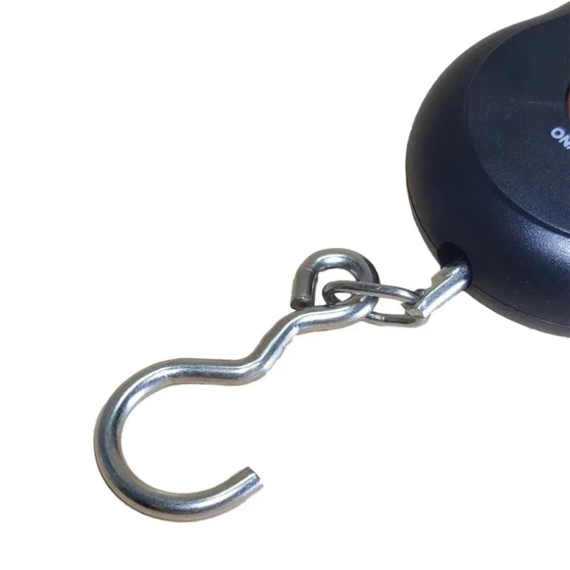 Bilancia Digitale da Appendere 50Kg 10g Precisione LCD Retroilluminata Cucina Pesca Bagagli Viaggio Bilancia Tascabile Compatta Elettronica Pesatura