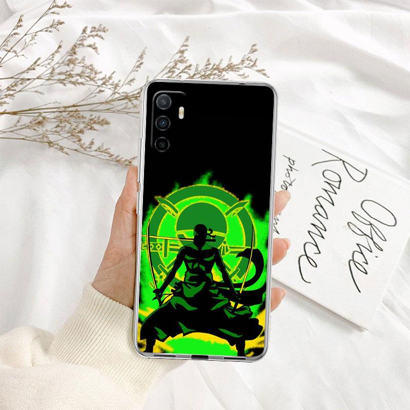 TR33 One Piece Zoro Transparent Phone Case for Motorola Moto G7 G8 G9 G84 G85 G73 G24 G15 Z2 Play Power Plus