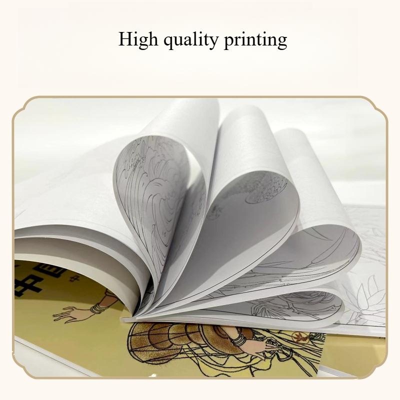 Kinesisk målningsövningsbok för barn Nybörjarbokset Lär dig traditionell linjeteckning med forntida dikter Figurer Fåglar