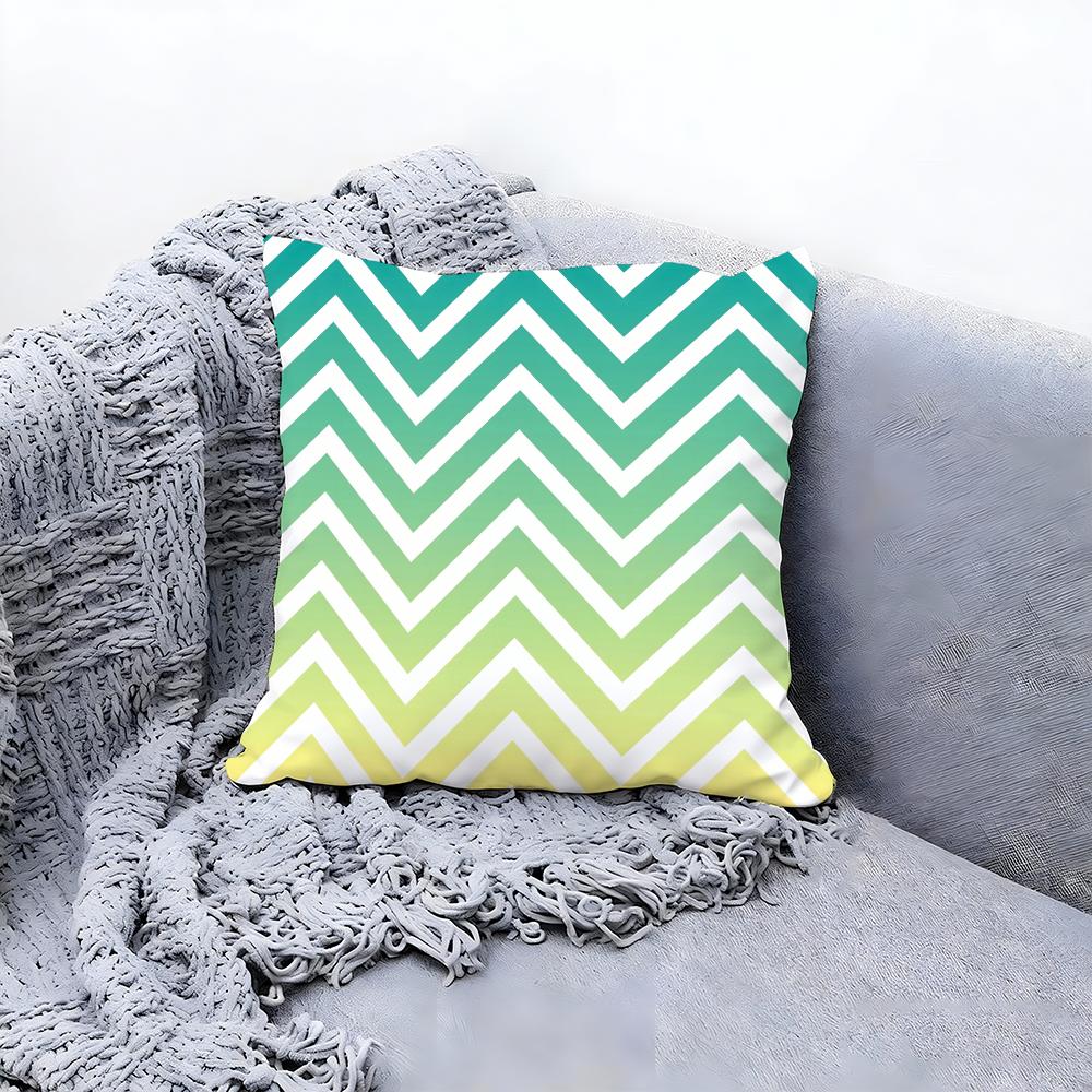 Modern Herringbone Pattern Style Cushion Cover Premium Comfort Reversible Pillow Cove in One Design for Any Room Car Interior