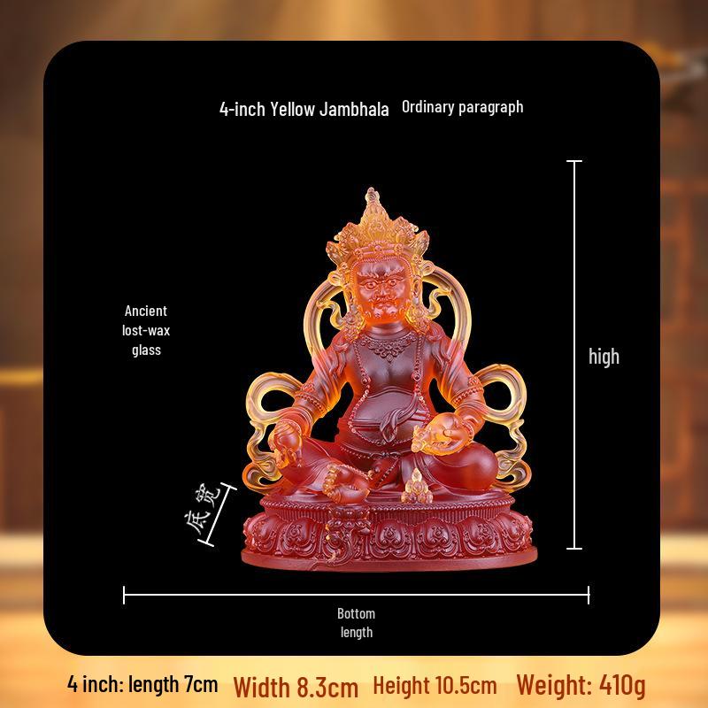 

Древняя статуя Будды из вощеного стекла: Пять Путей Богатства в Желтом, Красном, Зеленом, Черном, Белом - Стена Десяти Тысяч Будд