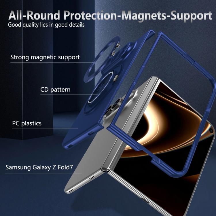 360 Rotation Foldable Magnetic PC Phone Case With Holder For iPhone Duo