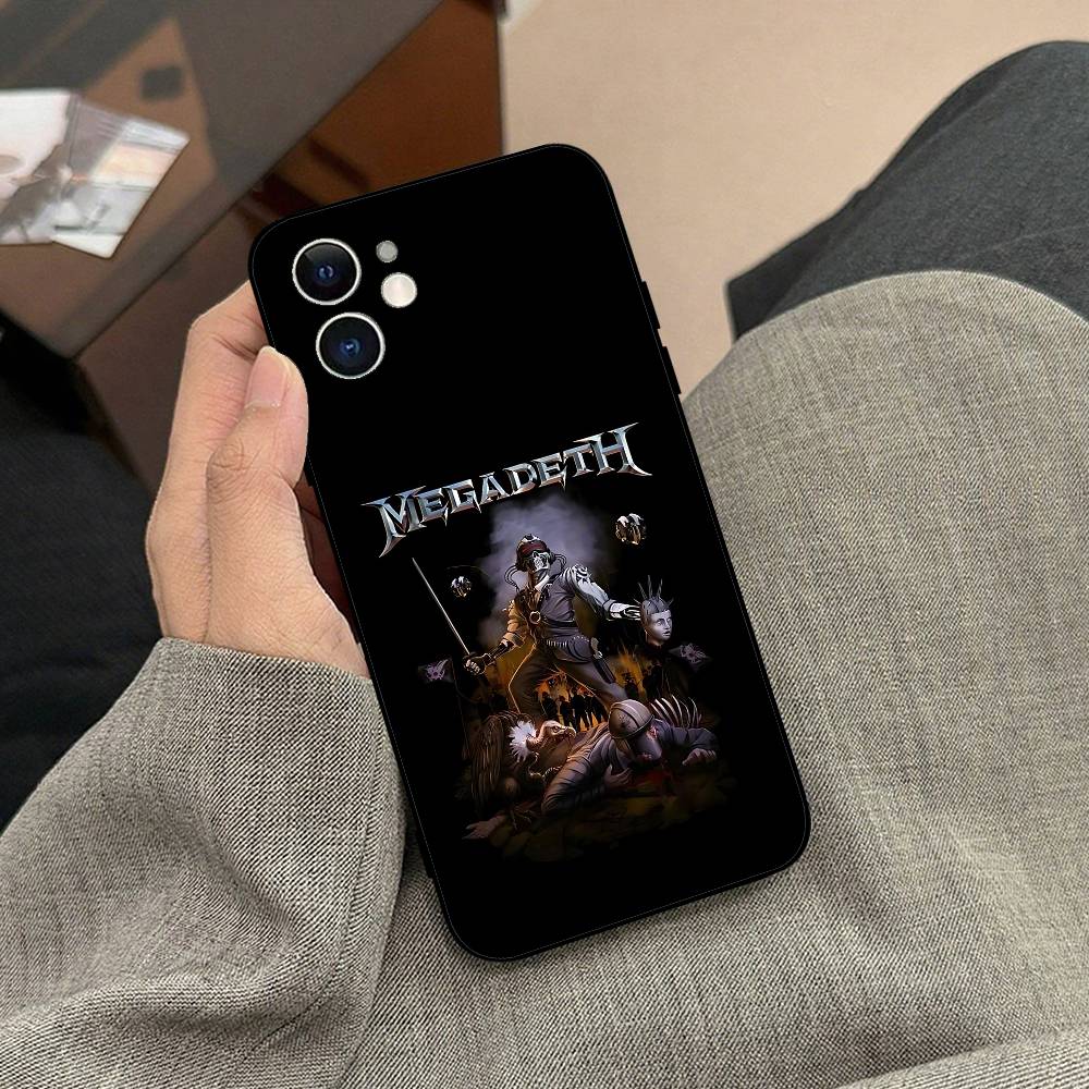 Music Band T-Megadeth Phone Case Black Phone Case For IPhone 17/16/15/13/14 Pro Max/ 11Plus/X/Xr/Xs Max 13mini