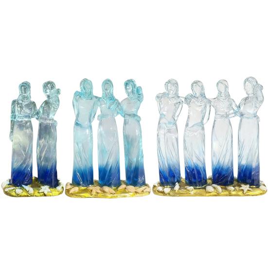 Freundschaftsfeier Skulptur Klar Geschnitzt Zwei/Drei/Vier Schwestern Statue Figur Dekoration Frauen Freunde Beste Freundinnen Weibliche Geburtstags-Weihnachtsgeschenke