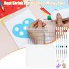 87Pcs BOPS Heat Shrinkable Plastic Sheets for Creative Keychain Making Colorful Craft Supplies
