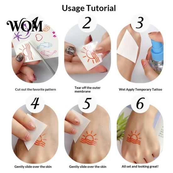 Decorative Body Art Decals Golden Silver-color Metallic Tattoo Sticker for Women Girls, Temporary Hypoallergenic Stickers Face Arm Decoration,