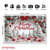 One 2D flat-printed Christmas holiday scene snow landscape decoration photography background.zyc