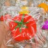 Shapeable Tomato Squeeze Toy Slow Rebound Anxiety Relief Lemon Sensory Toy Soft Stretchy Simulated Fruit Vegetable Fidget Toy
