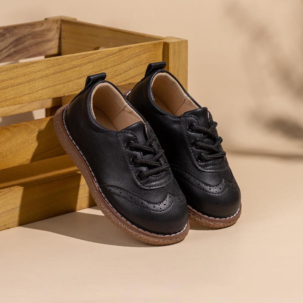 25. Jubiläum Rutschfeste Schnürschuhe mit weicher Sohle aus Leder für Jungen & Mädchen