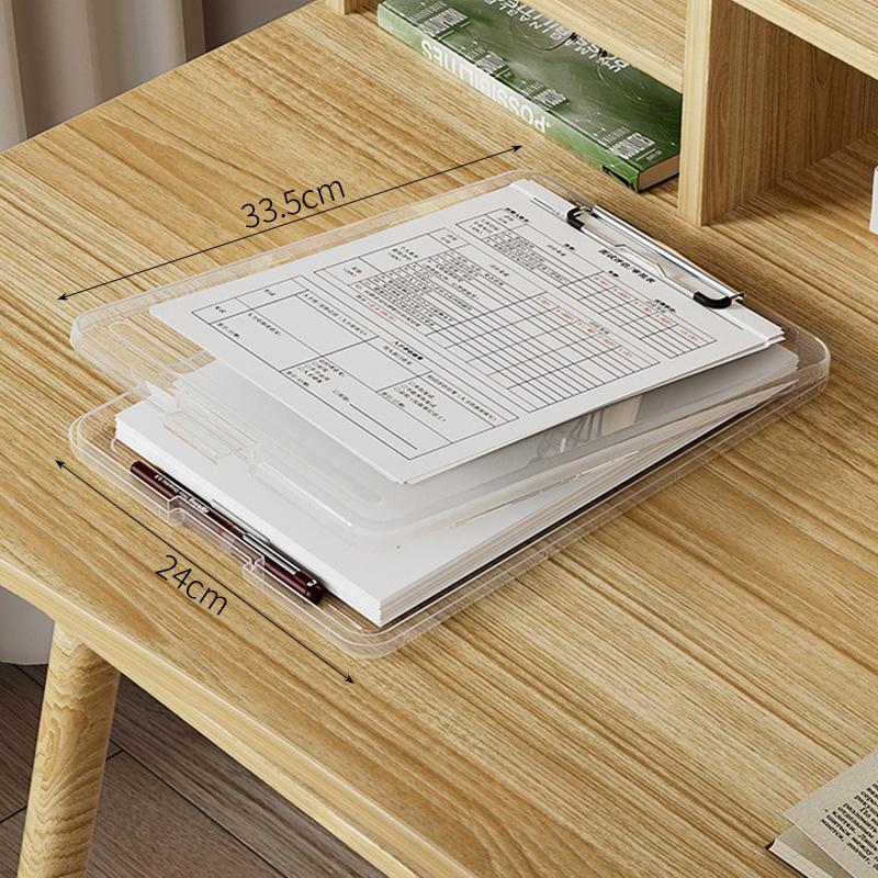 

Пластиковая папка для файлов формата А4, многофункциональная доска для письма, ящик для хранения документов большой емкости, офисный буфер обмена для домашнего офиса белый