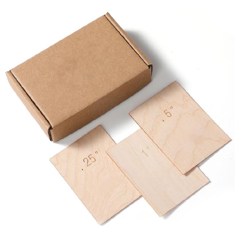 Pack of 3 Guitar Neck Shims for Bolt on Guitars Adjustable Tapered Enhances Neck Angle Precisions Fit for Custom Repairs