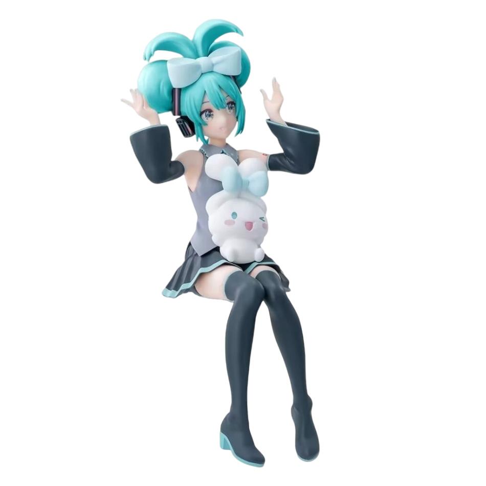 Anime Hatsune Miku Cos Raccoon Demon Cat Ears Cinnamoroll Kawaii Miku Girl Anime Figure PVC Collection Model Doll Toy