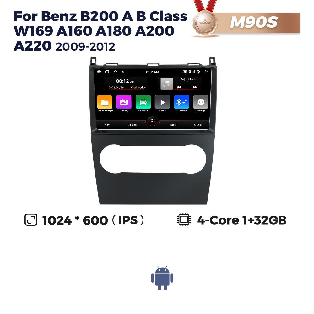 

Navifly 8G+256G Android Auto Car Radio Multimedia Player GPS для Mercedes Benz B200 AB Class W169 A160 A180 A200 A220 2009-2012