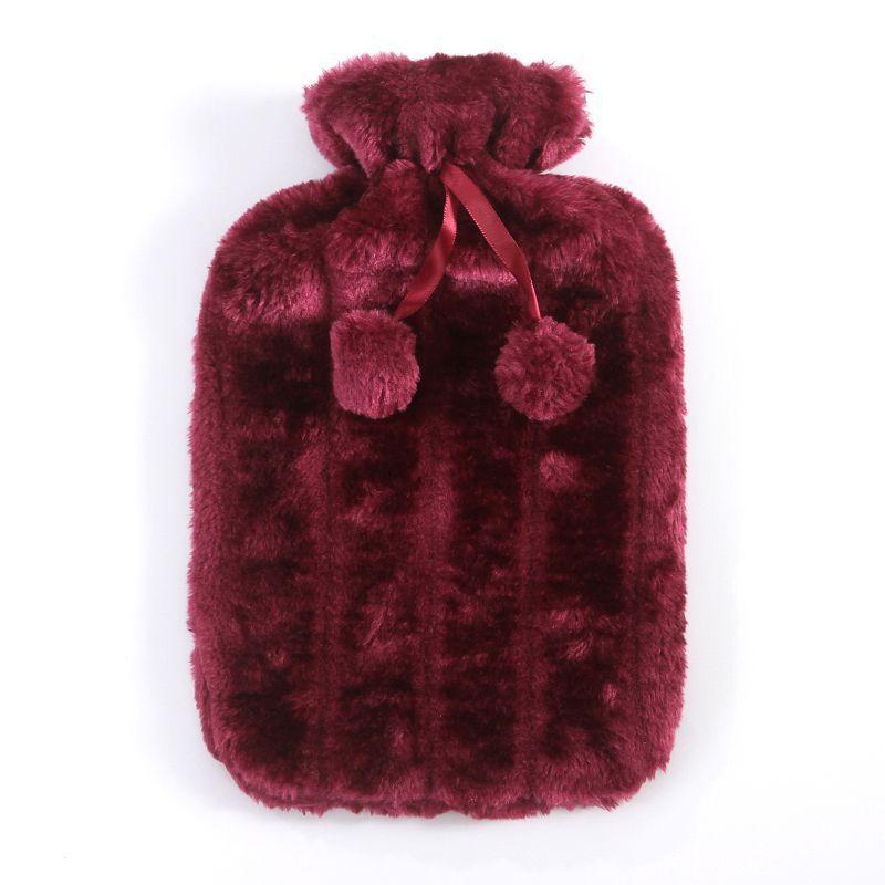 Rubber Hot Water Bottle, Hot Water Bottle, Fleece Sleeve, Imitation Rabbit Fur Cloth Sleeve, Hand Warmers and Foot Warmers.