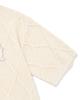 FALLETT Story Logo Argyle Summer Knit Ivory