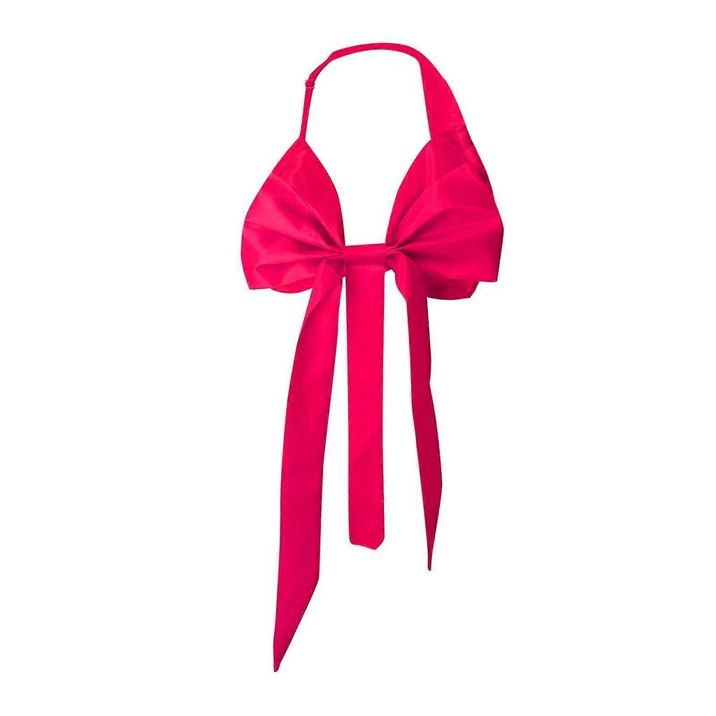 Women's Red Christmas Sexy Big Bow One-piece Underwear Sexy Lingerie Bikini - DD