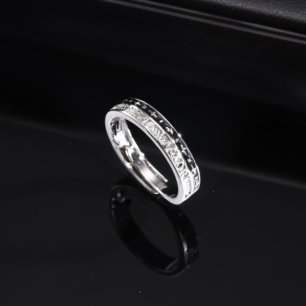 Thin Ring for Men Boys,Adjustable Free Open Metal Ring,Minimalist Casual Jewelry Gifts