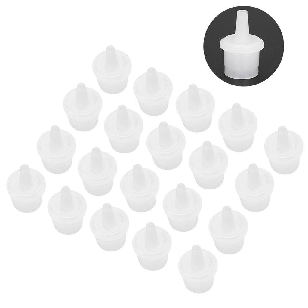 20pcs Eyelash Extension Glue Nozzle False Eyelash Grafting Adhesive Glue Bottle Plug