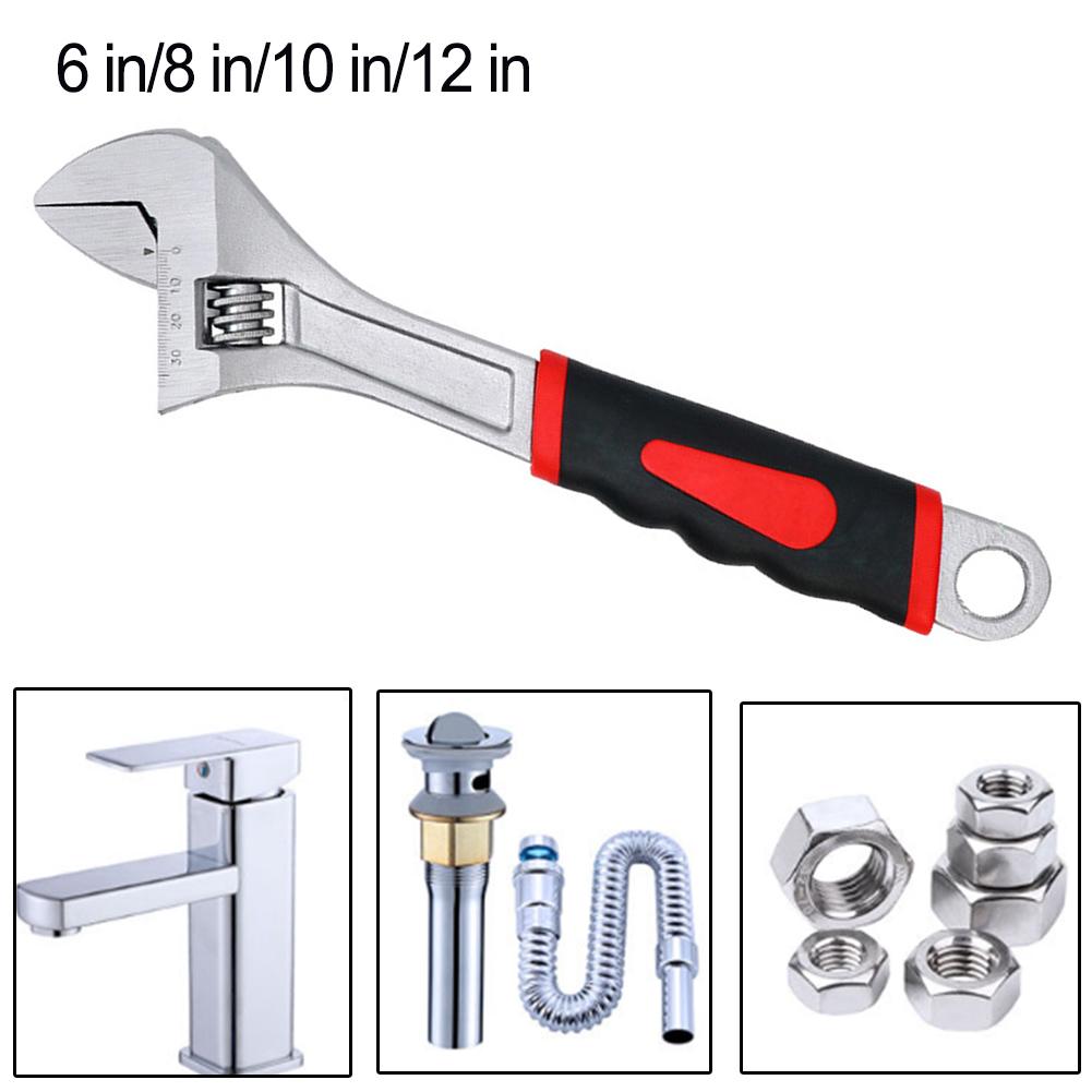 Open-end Adjustable Wrench Multi-function Wrench For Home Bathroom For Faucets Water Pipe Joints Sink Drain Pipes Wrench Tools