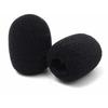 10 Pieces Microphone Headset Grill Windscreen Sponge Foam Black Mic Covers