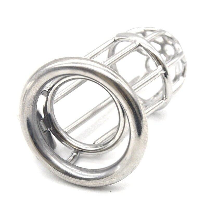 Penis Cage  Sex Toys for Men Stainless Steel Cock Rings BDSM  Slave Ball Stretcher Urethral Chastity Scrotum Cuckold