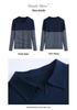 2025 Spring/Autumn Striped Cotton Slim-fit Lapel Polo T-shirt