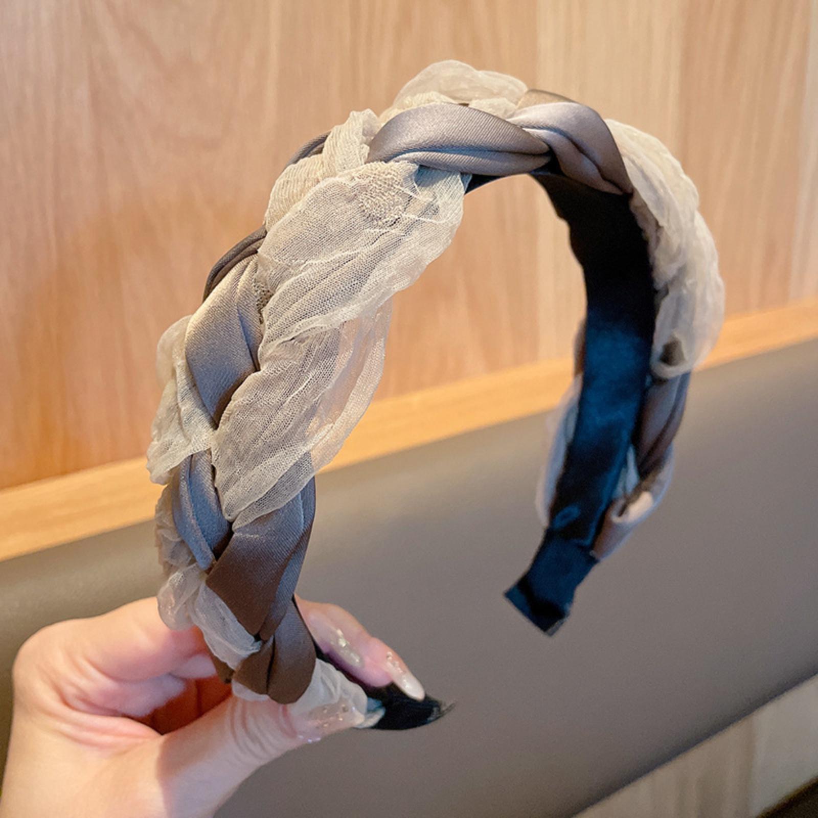 

Non- Toothed Headband For Pressing Bangs And Broken Hair, Black And Brown Face Washing Hair Accessories For Women One Size