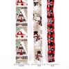 6 Delightful Meter Cartoon Christmas Ribbon With Cozy House Design Perfect For Holiday Gift Wrapping