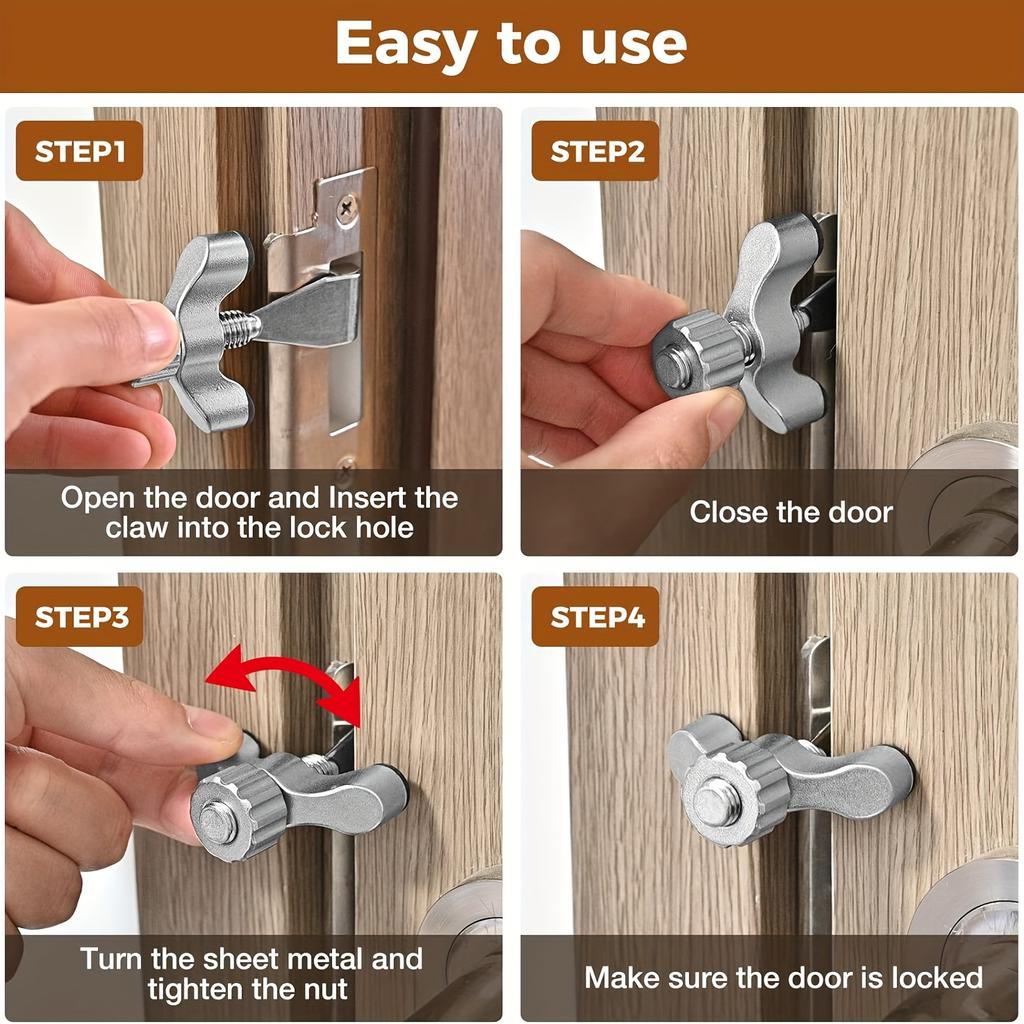 [Anti-theft Door Locks] Portable Anti-theft Door Locks | Travel Door Locks, Extra Privacy And Security, Home Security Door Locks, Hotel Apartments
