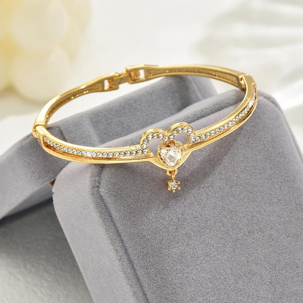 Fashion, Star And Moon Full Diamond Bracelet Women'S Ing Niche Popular Bracelet Jewelry
